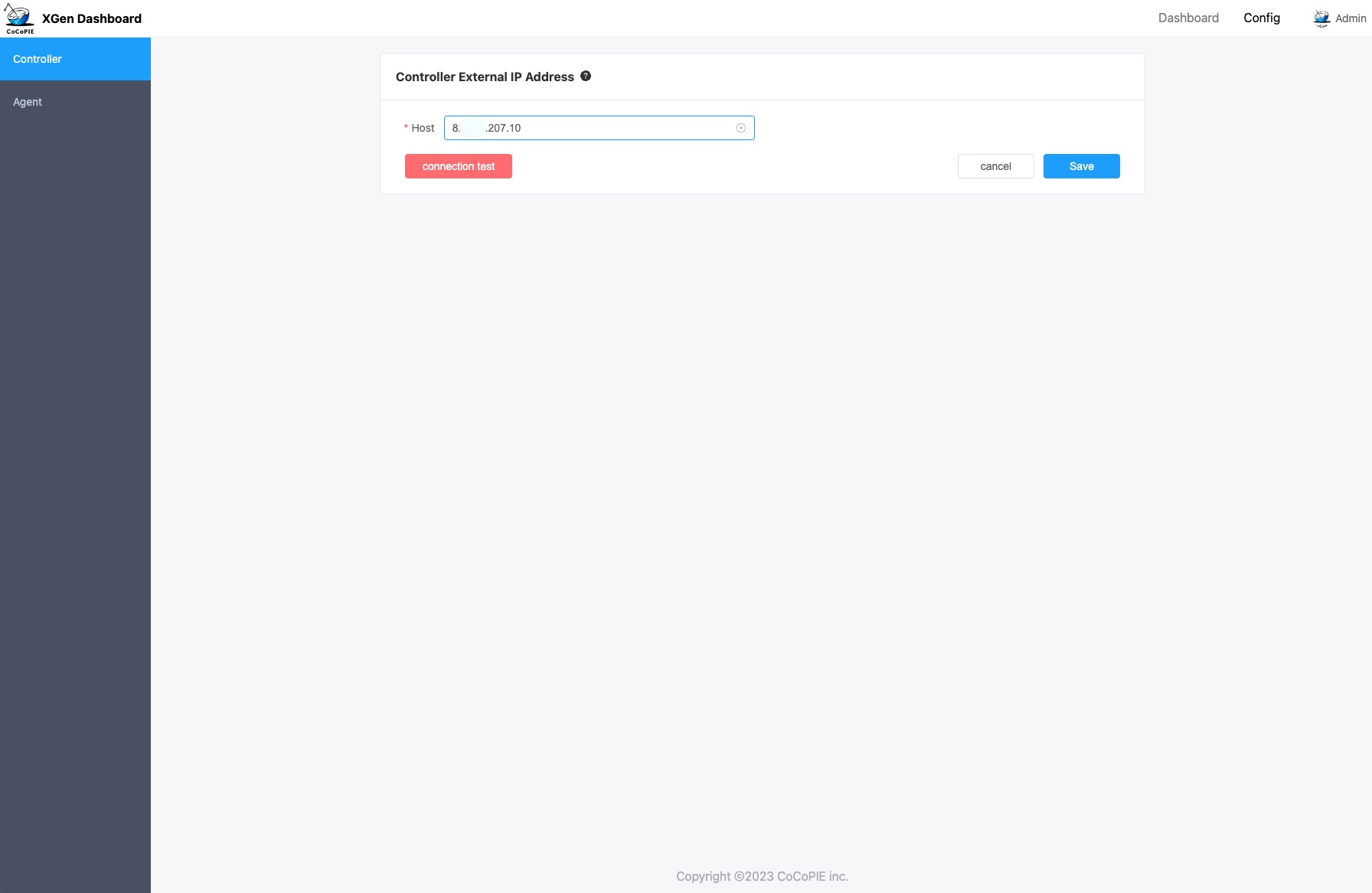 config controller public ip address