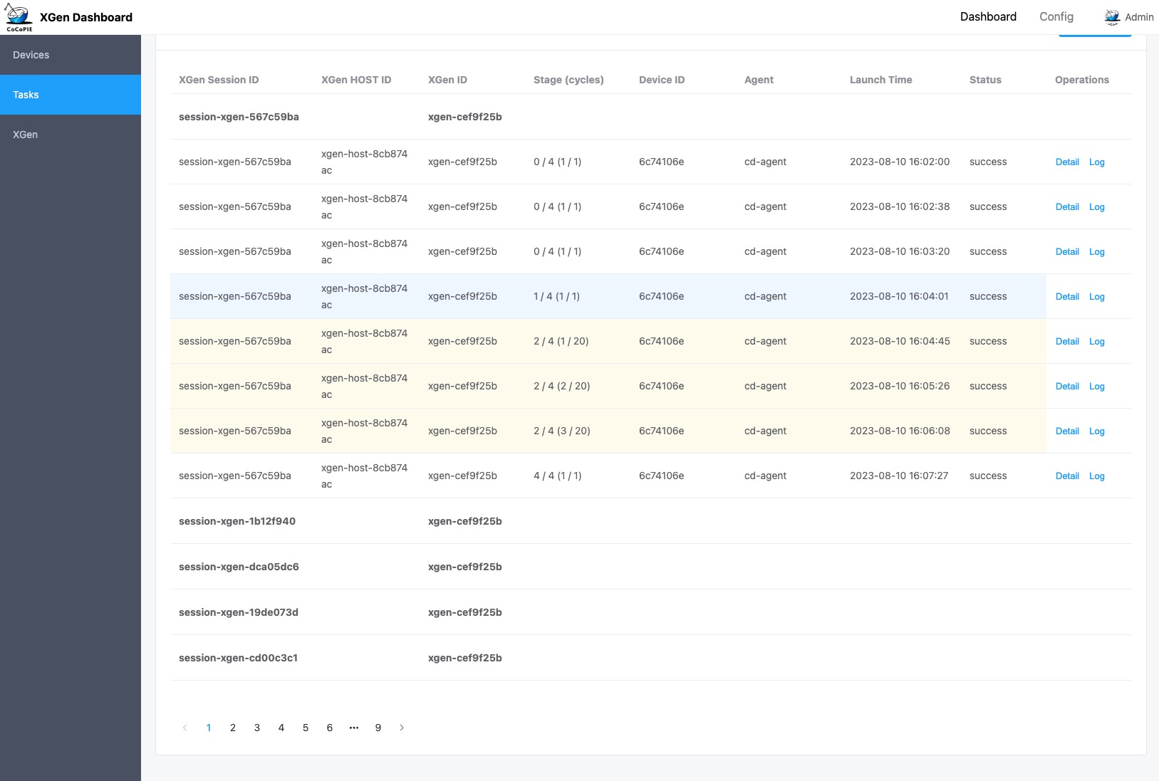 Tasks Page
